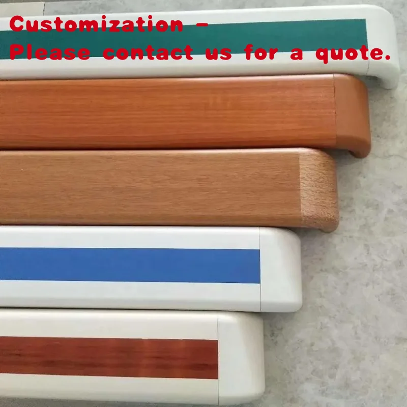 

custom.Modern Nursing Home Hospital Stair Handrail with Aluminum Alloy and Vinyl Hotel Mall & Apartment Hallways