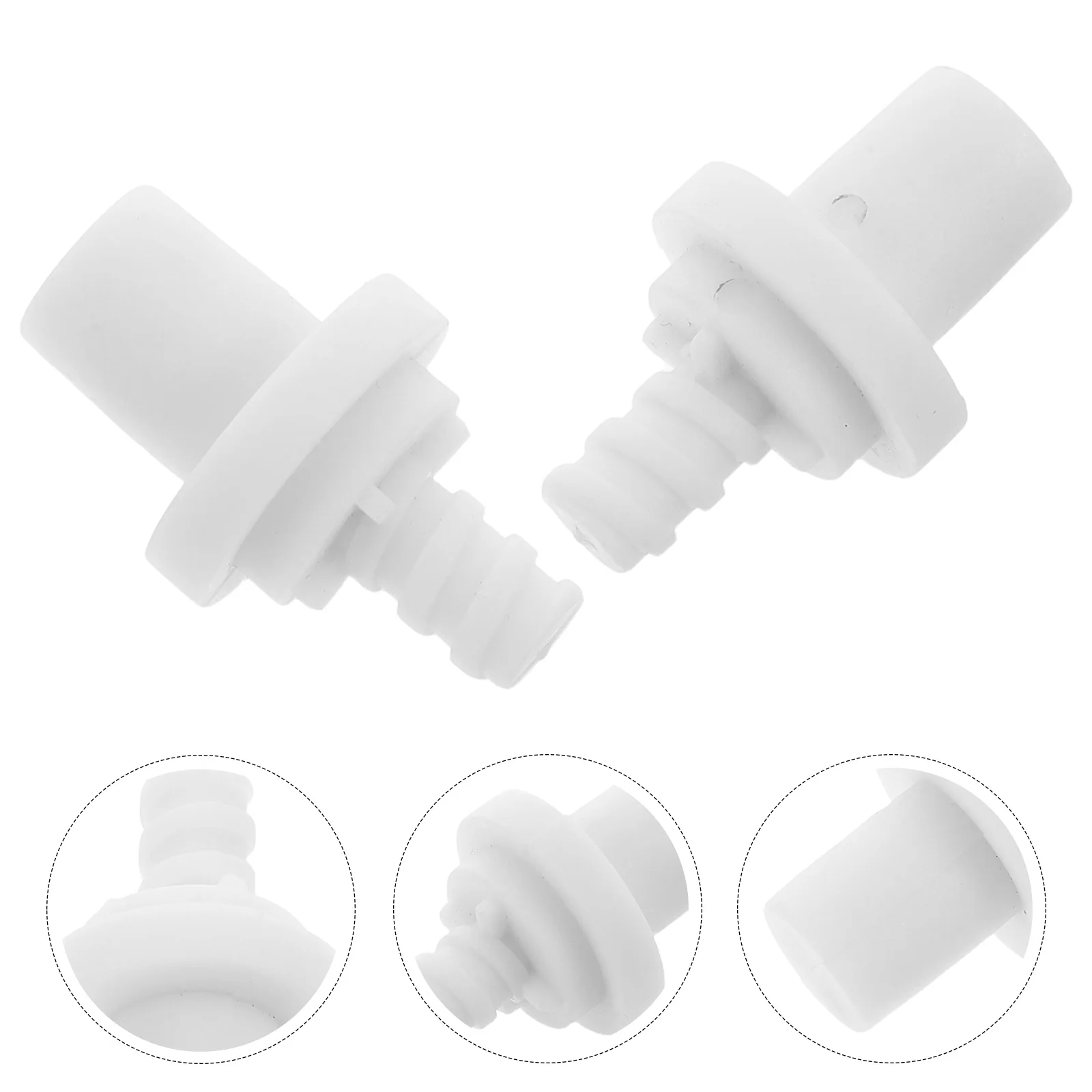

20Pcs Toilet Brush Replacement Parts Spiral Joint Selflocking Feature Highstrength Material Bathroom Accessories