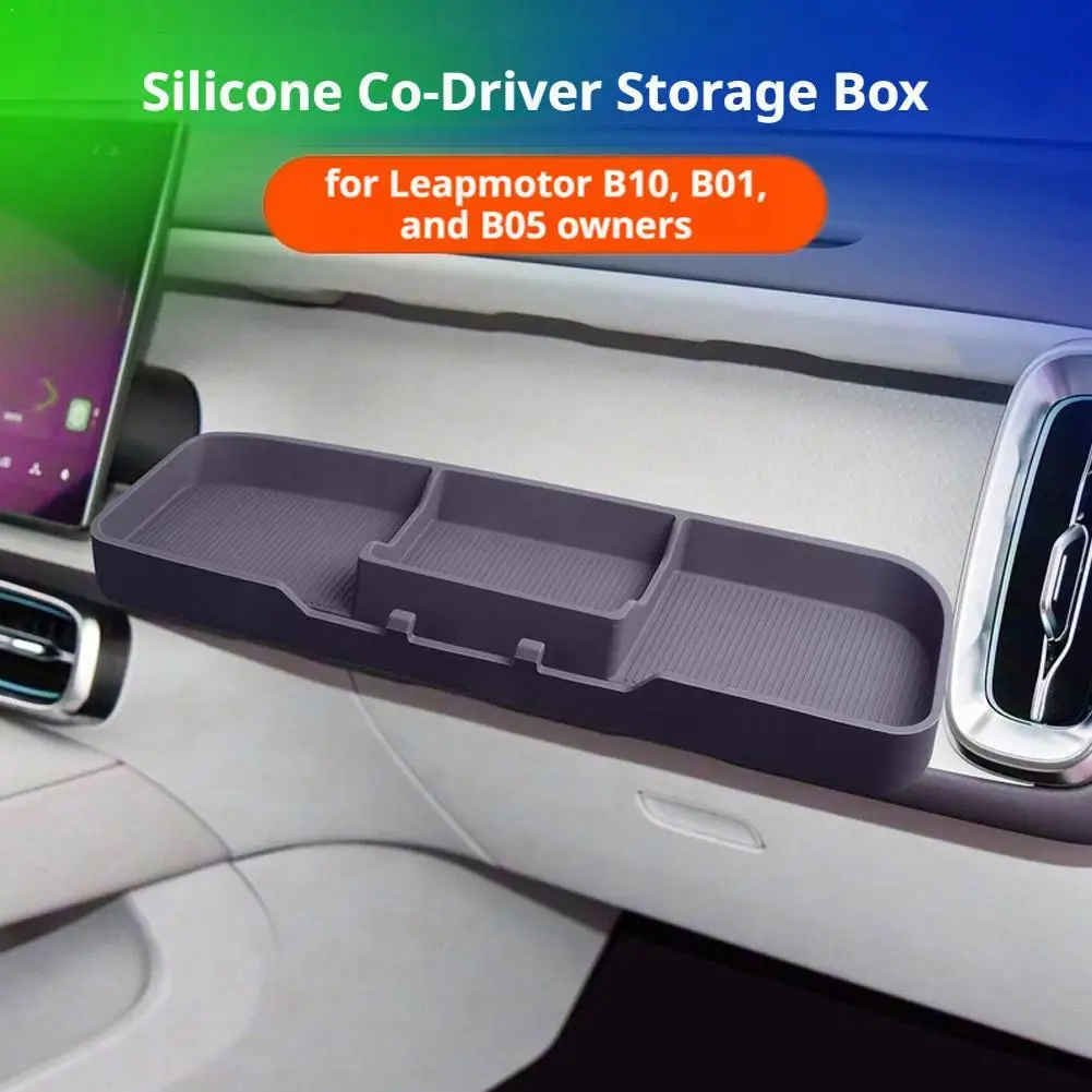Silicone Passenger Storage Box For Leapmotor B10/B01/Lafa5 Modular Pegboard Organizer Accessories 2026