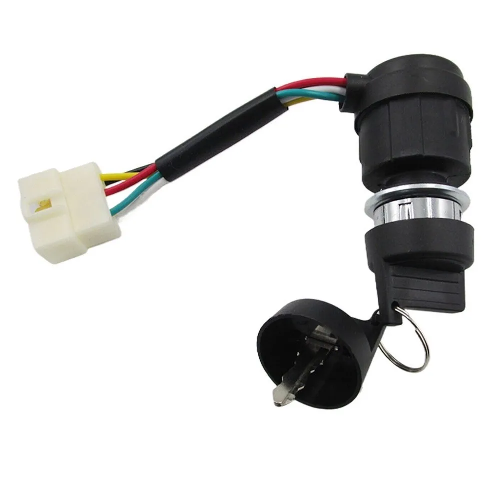 5 Wire 5 Pin 12V 3A Ignition Key Switch for Diesel Generator 186F 192F Starter Lock with Clear Position Marking