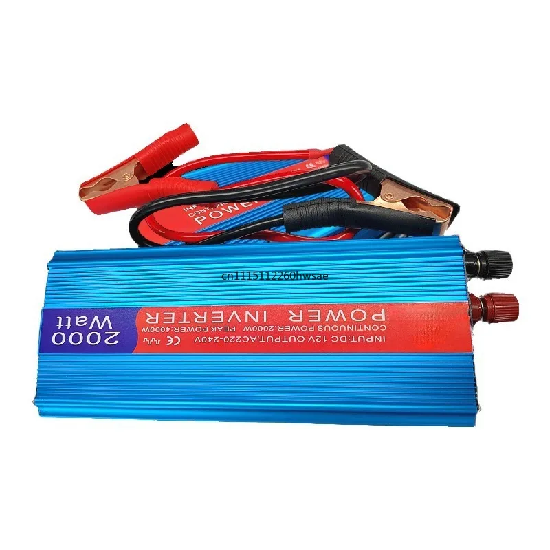 For 2000W Solar Power Inverter 12V Convert To 220V Dual USB Output Car Power Conversion Equipment
