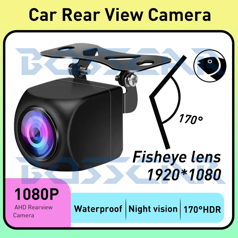1080P AHD Car Rear View Camera 170 Degree Lens Night Vision Vehicle Backup Reversing Camera CVBS Rear Camera HD Color Image