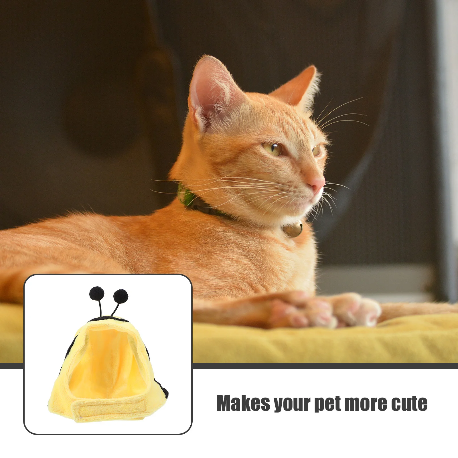 

Pet Headband Size Headdress Soft Comfortable Pet Dress Up Costume Birthday Party Headpiece Cat Cosplay Hat