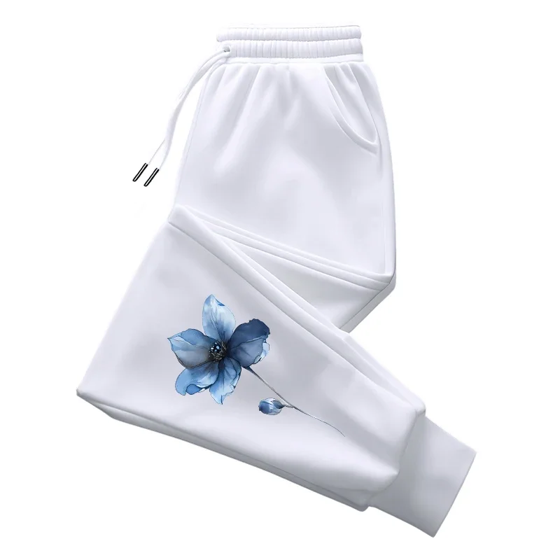 سراويل رياضية نسائية مطبوعة بالزهور طوال الموسم سراويل رياضية غير رسمية يومية سراويل فضفاضة مريحة للمنزل والخارج تسمح بالتهوية