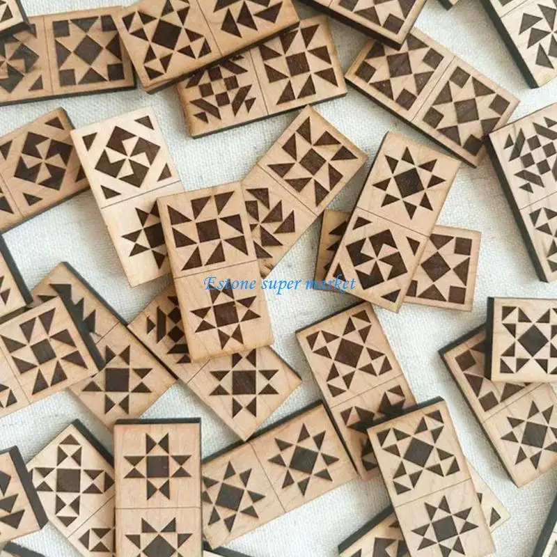 090B Puzzle z naturalnego drewna klocki edukacyjne zabawki dla dzieci rodzinny czas zabawy