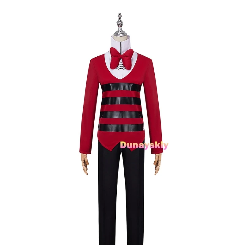 Mr. Vox disfraz de Anime Hazbin Vox para hombre, traje de Cosplay, ropa de demonio aterrador, Voxy uniforme, Cosplay de Hotel, fiesta de rol de Halloween