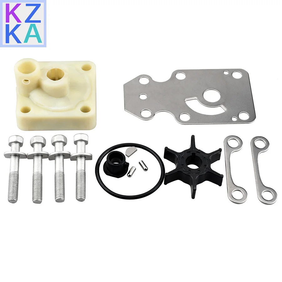 6AH-W0078 Water Pump Impeller Kit For Yamaha 4 Stroke 15HP 20HP Outboard F15C F20 6AH-W0078-00 6AH-W0078-A2 18-3479