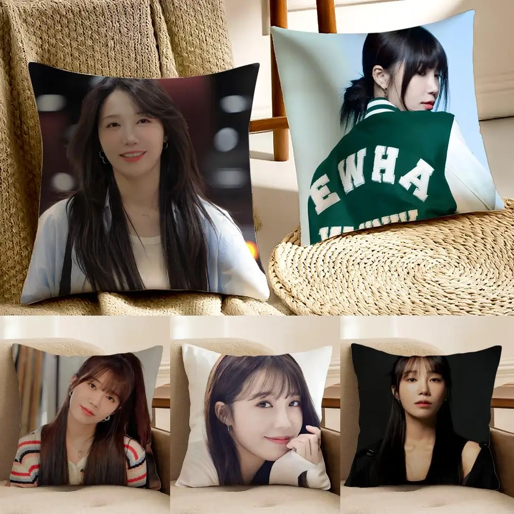 Famous singer Jung Eun Ji Cushion Cover Faux fur decorative Dark academia style Cat scratching post Rustic Spa pillow cover