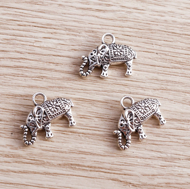 Tusember 20 Stück Legierungs-Anhänger in Form von Eule, Bär, Elefant und Pferd für Schmuck, Halsketten, DIY-Armbänder, Ohrringe, Zubehör und Bastelarbeiten – Detail 12