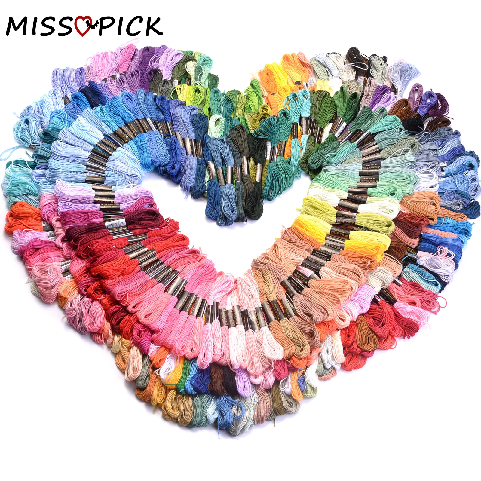 50/100Pcs Multicolor Similar Thread Polyester Cotton Cords Cross Stitch Embroidery Line For Making Sewing Cloth Set Diy Craft