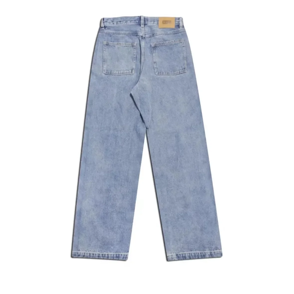 Zomer Trend Dobbelstenen Bedrukte Jeans High Street Broek Rechte Losse Heren Jeans Hiphop Streetwear Y 2K Cargobroek