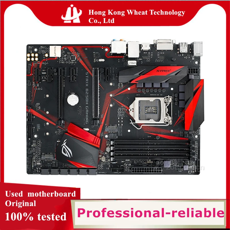 

Intel B250 ROG STRIX B250H GAMING motherboard Used original LGA 1151 LGA1151 DDR4 64GB USB2.0 USB3.0 SATA3 Desktop Mainboard