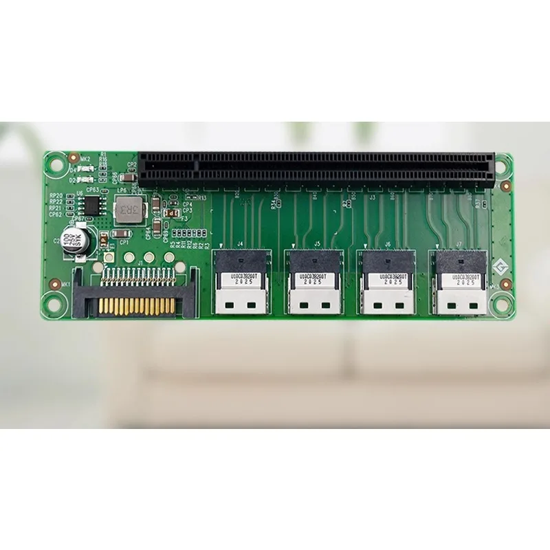 Parts for Linkreal PCIe4.0 Expansion Board SFF-8654 4i to PCIe x16 Slot Adapter Card