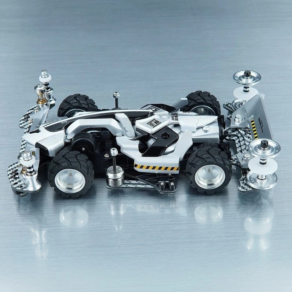 DIY Four-Wheel-Drive Car  Silver EVO Edition  Ready-to-Run Modified Car  Painted Body  No Assembly Required