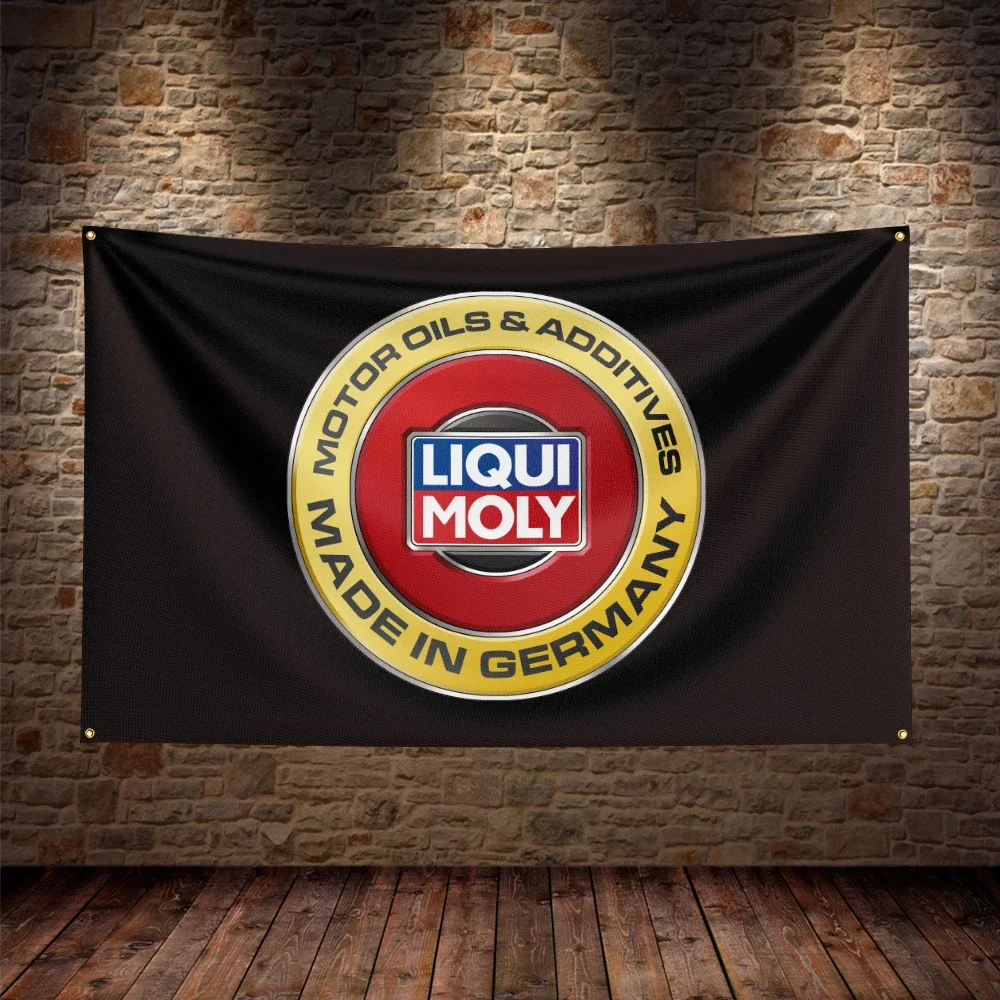 3X5Ft Liqui Molys Flag Polyester Printed Car Banner For Decor