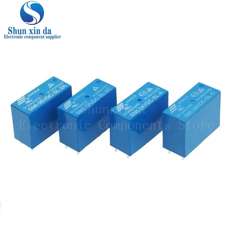 5PCS/Lot Relay 4/5/8Pin SMI-05VDC-SL-A SMI-12VDC-SL-A SMI-24VDC-SL-A SMI-05V 12V 24V DC-SL-C SMI-05V 12V 24V DC-SL-2C Power