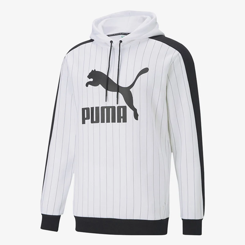 

Оригинальная мужская толстовка с капюшоном Puma 530179-02, удобная трикотажная толстовка для спорта и отдыха.