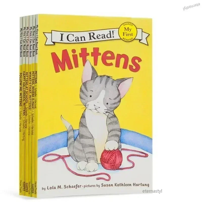 

6 Books/set I Can Read The Original English Picture Story Book Mittens Books for Kids in EnglishBOOKS