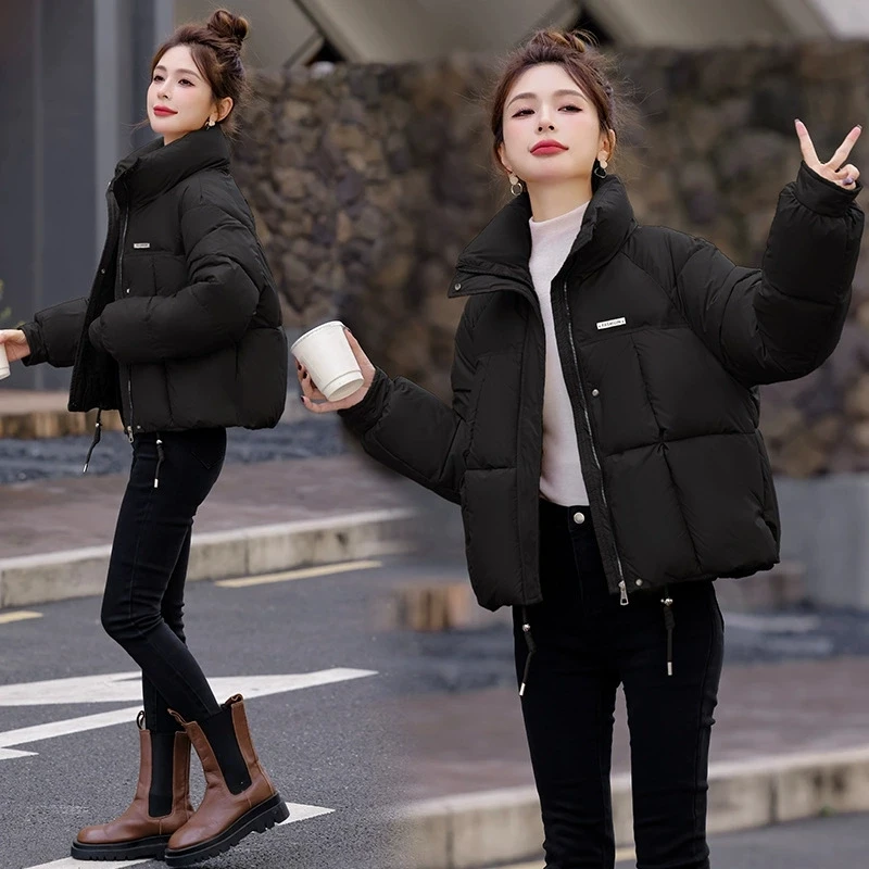 2025年冬新作 レディース ショート丈 ゆったり カジュアル カレッジ風 厚手 パンジャケット コットンパーカー