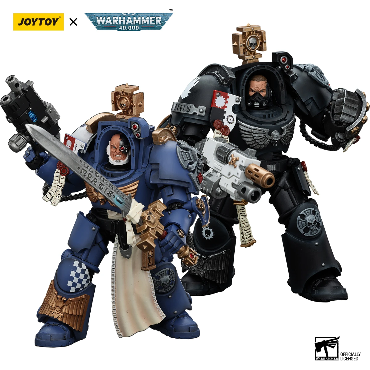 

[IN STOCK] JOYTOY Warhammer 40k 1/18 Action Figure Ultramarines Iron Hands Captain In Terminator Armour 2PCS Model Toys