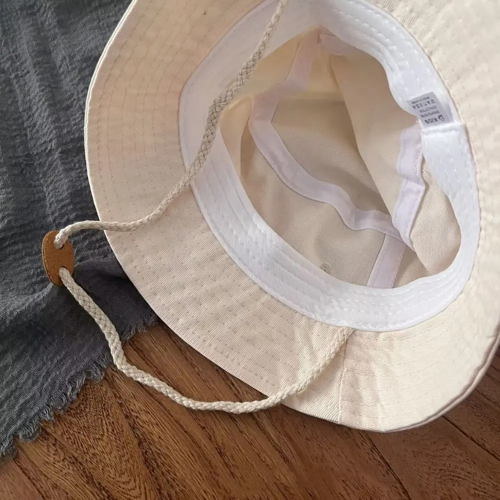 

Soft Drawstring Candy Color Bucket Hat Fruit Korean Style Children's Fishmen Hat Casual Anti-UV Kid Summer Sun Hat Boy/Girls