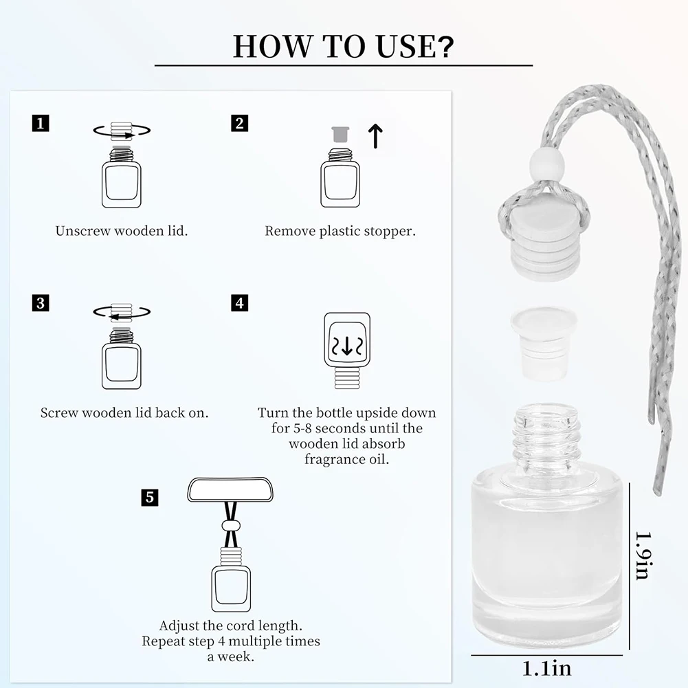 GlFor ass CFor ar For air Freshener Diffuser CompFor atible with VFor arious EssentiFor al Oils for PersonFor alized Scent