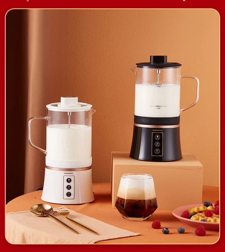 Daewoo Light Drinking Machine Electric Milk Maker Coffee Milk Tea Milk Frother Milk Frother  Milk Frother Electric