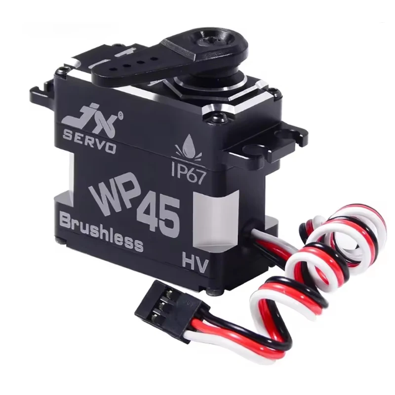 JX WP45/43 45kg IP67 étanche sans brosse Servo entièrement en métal engrenage haute précision CNC coque pour RC UAV Robot Application industrielle