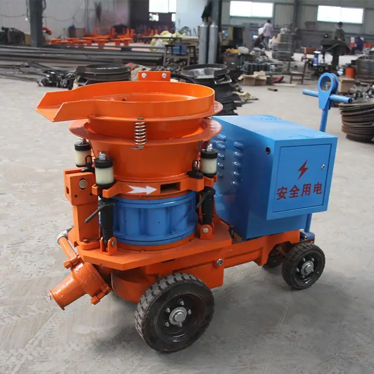 Electric Driven Concrete Shotcrete Machine Low Dust Gunite Machine For Underground Tunnel Work Concrete Refractory Dry Shotcrete
