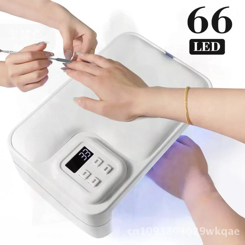 

Перезаряжаемая УФ-светодиодная лампа для ногтей, портативный инструмент для дизайна ногтей с кожаной подушкой для рук, быстроотверждаемый гель-лак, домашний маникюр Salo