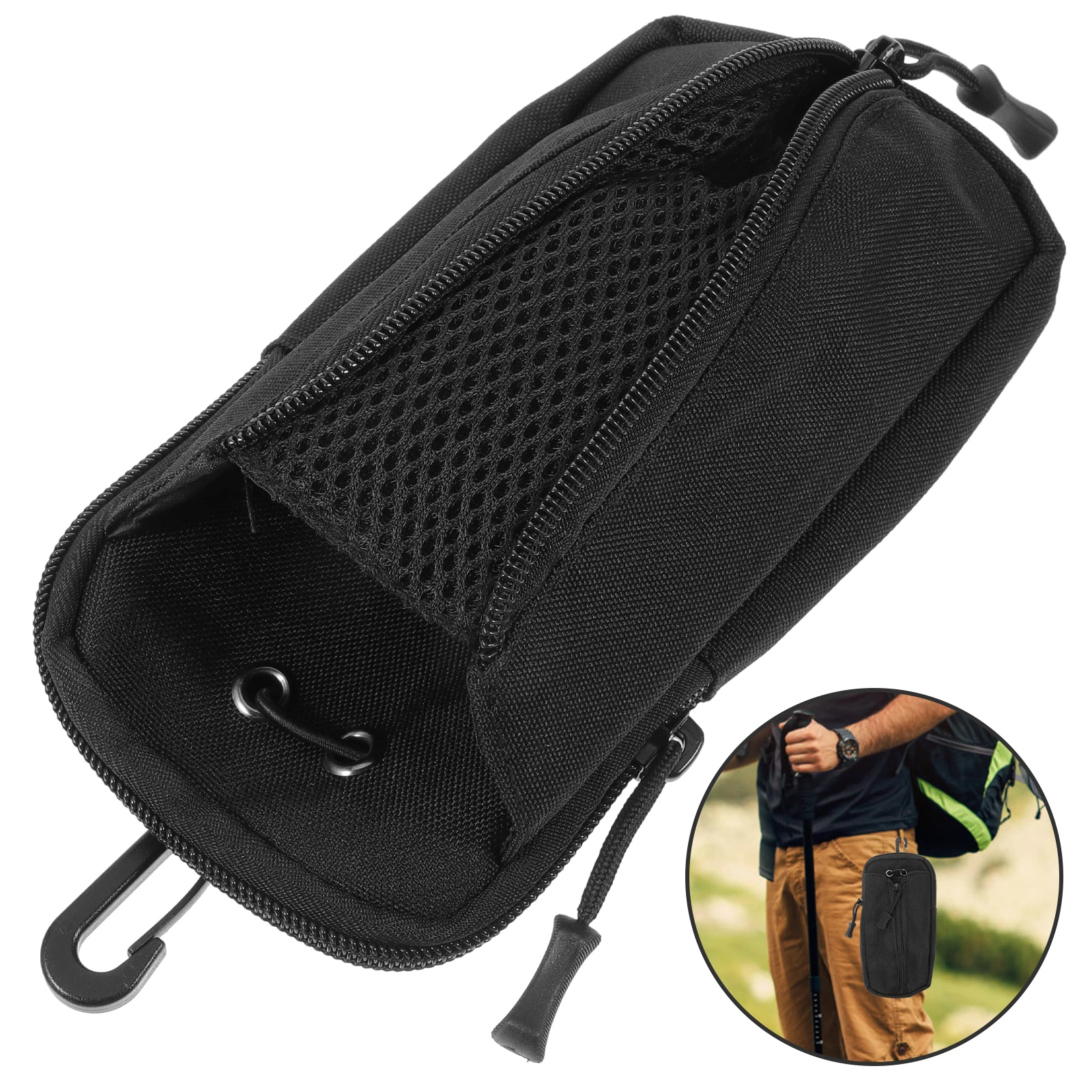 

Fashionable Lightweight Waist Hanging Bag Water Bottle Holder For Sports Running Hiking Travel Multi-Function Belt Pouch With