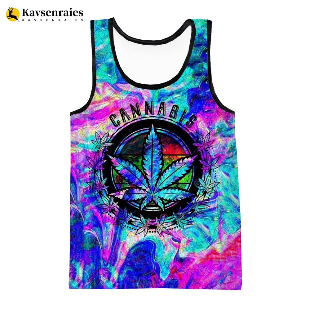 Reggae Singer Bob Marley Weeds Leaf 3D Vest Fashion Casual Hip Hop Men Tank Tops Running Undershirt Streetwear Oversized Tops