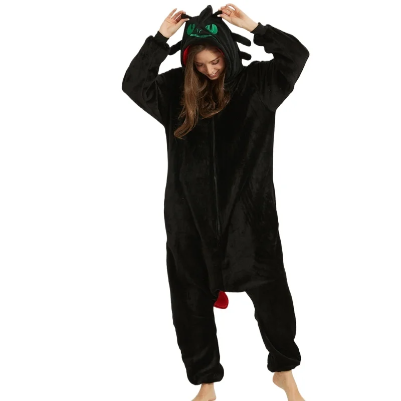 كيفية تدريب التنين الخاص بك بلا أسنان أنيمي تأثيري ازياء الحيوان Kigurumi مقنعين الكرتون نيسيس لحفلة عيد الميلاد والهالوين