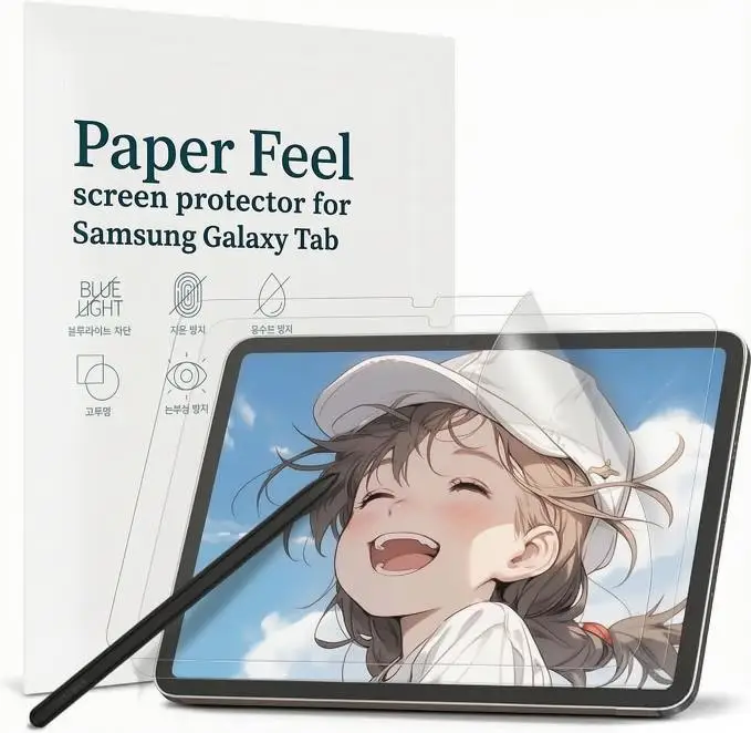 2Pcs Feel Paper Film For Samsung Galaxy Tab A7 A8 A9 S6 S7 Tab S9 S10 FE A7 Lite Screen Protector No Glass