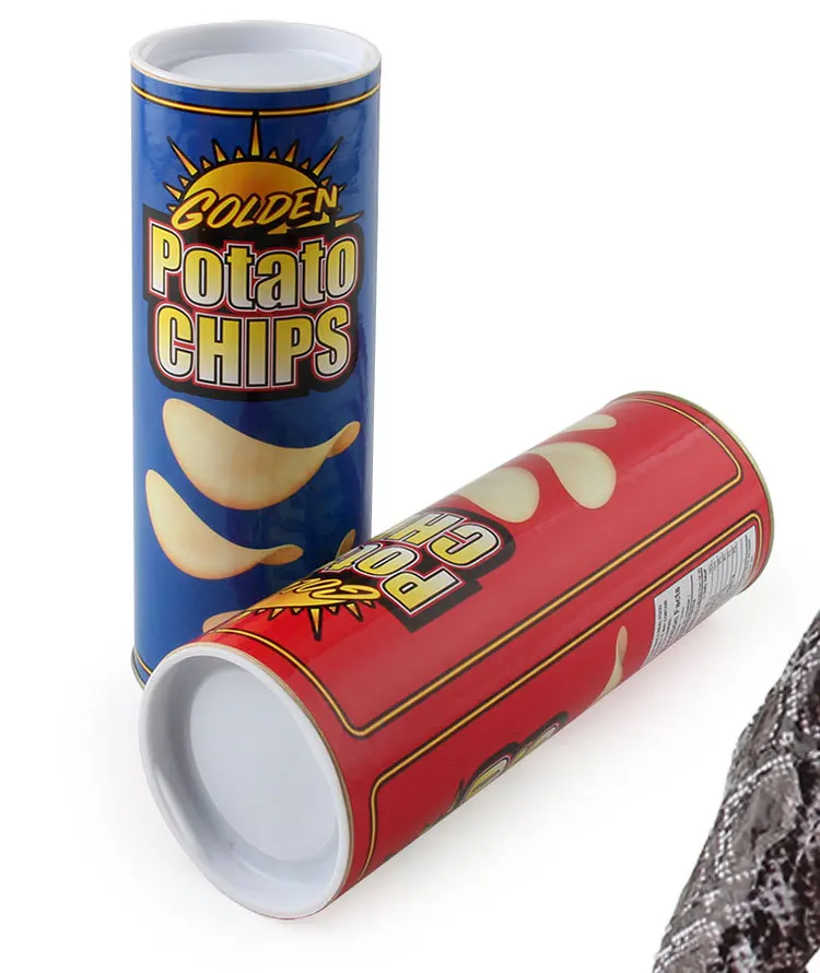 Scherzartikel: Schlange, die aus einer Kartoffelchips-Box springt, realistische Simulation, gruselige Frühlingsschlange, Halloween, Aprilscherz-Geschenk – Detail 7
