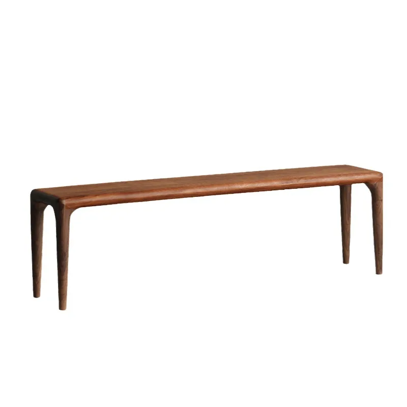 

North American black walnut bench dining table stool bench bench solid wood shoe changing stool long bedside stool