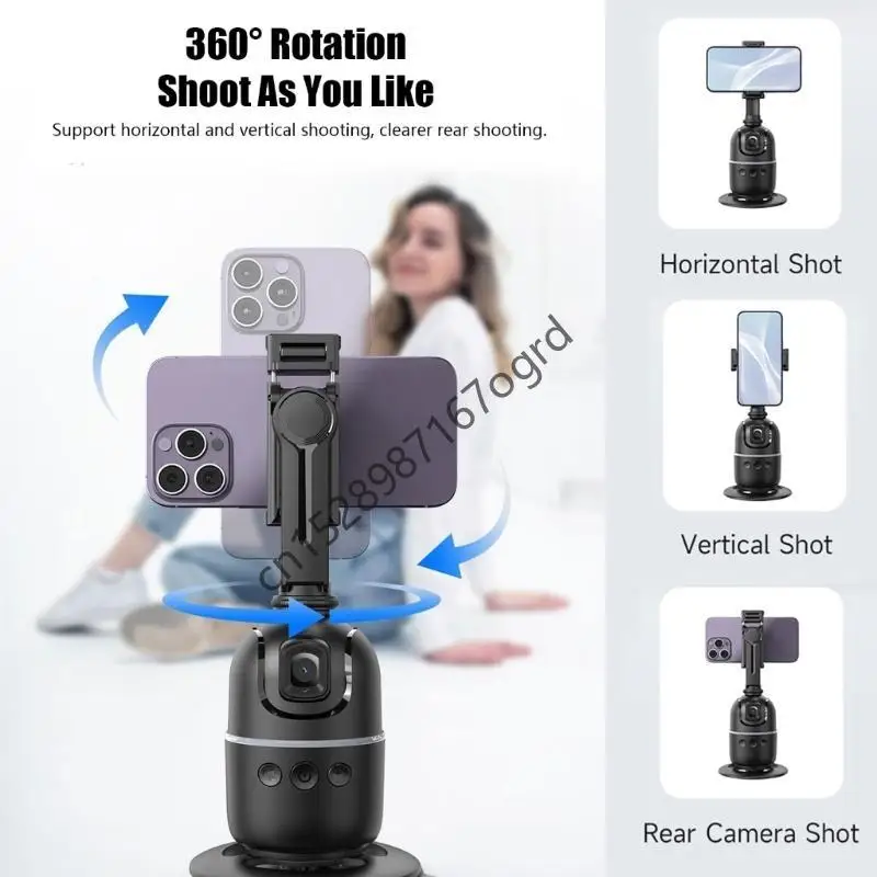 مالك الهاتف الذكي مع وجه التحكم بالإيماءات بعد الزاوية القابلة للتعديل للبطارية القابلة لإعادة الشحن 634A