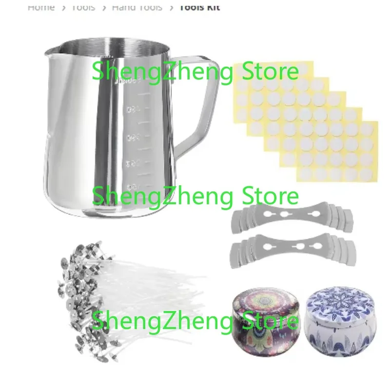 Candle Making Kit DIY Candles Craft Tool Set Pouring Pot Wicks Wax Kit Gift Tools Kit