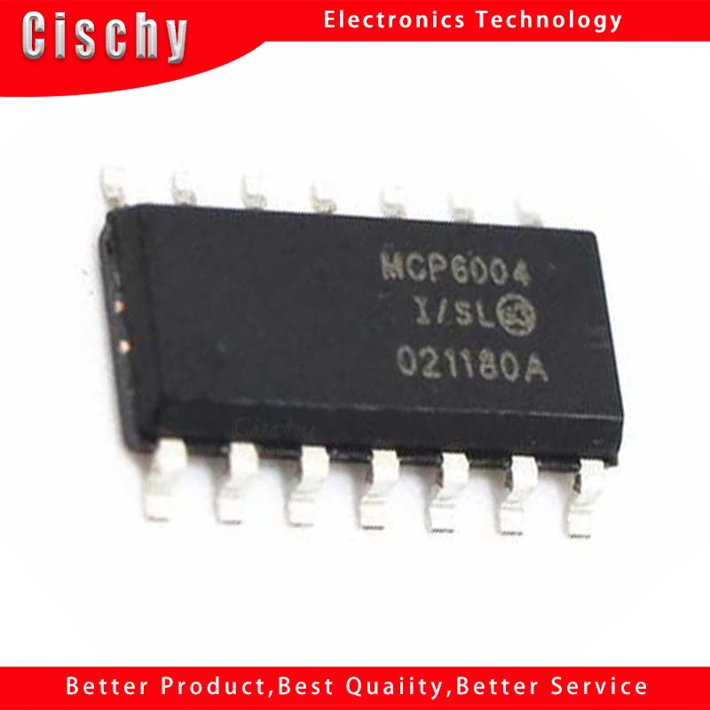 10PCS MCP6004-I/SL MCP6004-I MCP6004