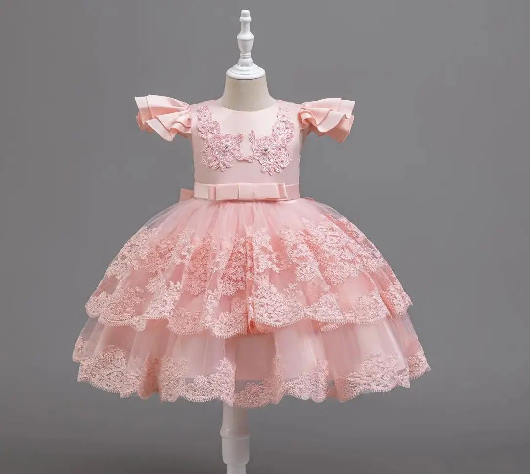 

Праздничное платье для девочек с вышивкой, детская одежда для девочек, кружевные детские платья принцессы для детей 3-10 лет