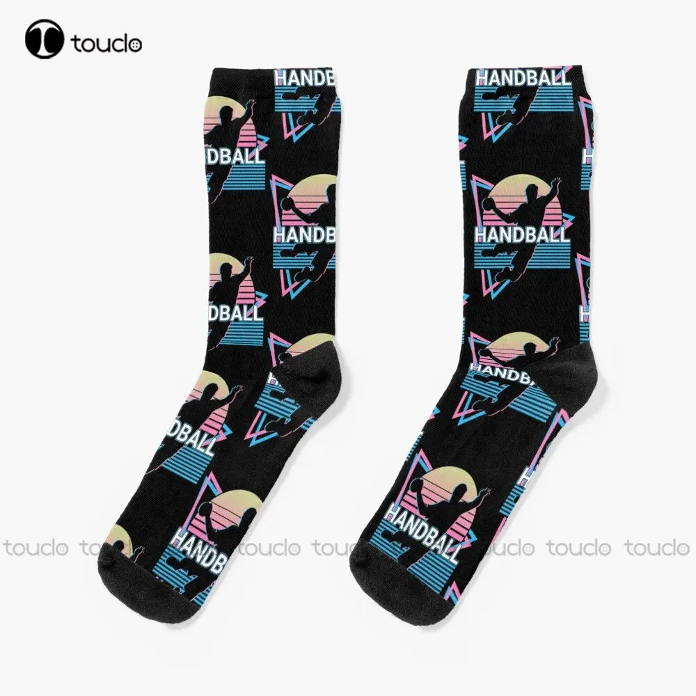 

Handball Player Socks Running Socks Womens Personalized Custom Unisex Adult Teen Youth Socks Street Skateboard Socks Custom Gift