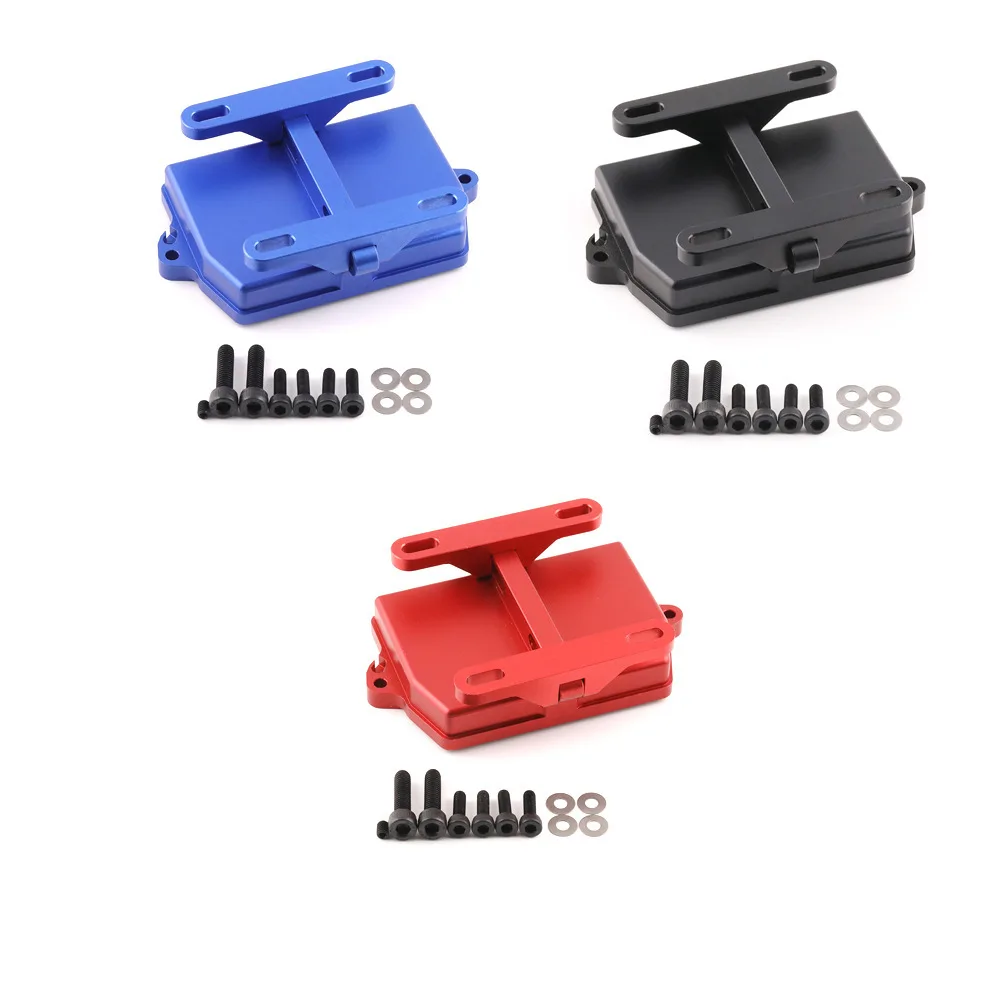 

Receiver Box Cover With Bracket for TRXS 1/5 X-MAXX 6S/8S 1/6 XRT RC Car Monster Truck Upgrade Parts