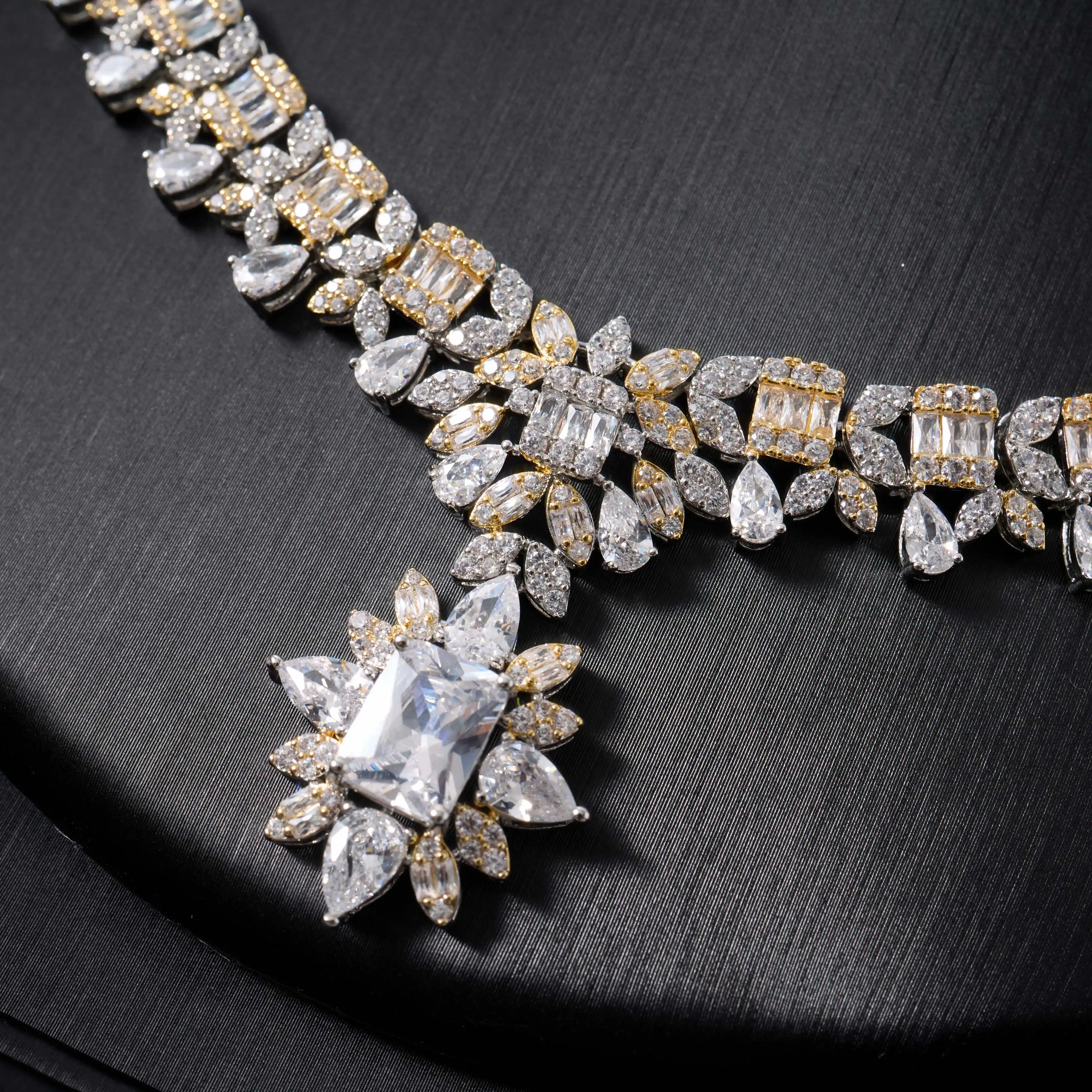 IN JEWELIFE Luxury Quality Elegant Outfits Jewelry Set for Women Color Cubic Zircon Necklaces Woman Trend 2024 Sets Female