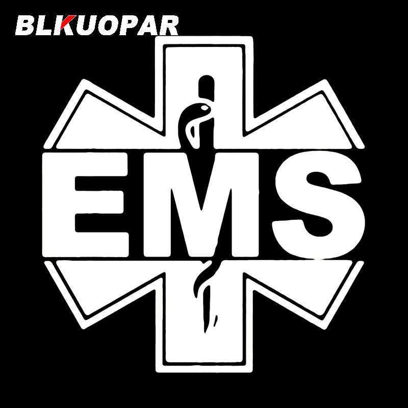 BLKUOPAR Paramedic EMS Responder Car Stickers Vinyl Personality Die-cut Waterproof Sunscreen Windows Decoration Car Accessories