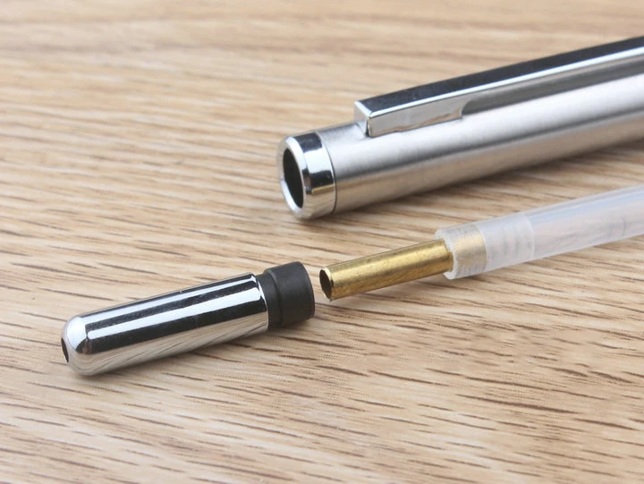 0,5 0,7 0,9 1,3 2,0 mm Druckbleistift-Set, Vollmetall, Kunst, Zeichnung, Malerei, automatischer Bleistift mit Minen, Büro, Schulbedarf – Detail 6