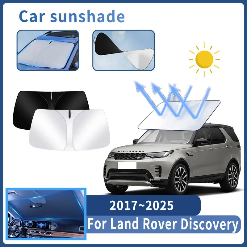 

Автозапчасти для Land Rover Discovery 2017 ~ 2025 солнцезащитный козырек для лобового стекла Защита от солнца Тепловая крышка летние аксессуары для интерьера автомобиля инструмент