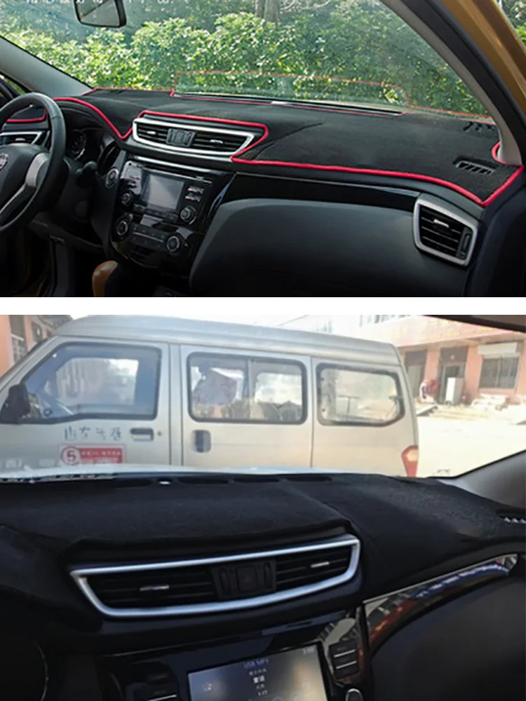 

For 2014-2022 Nissan Qashqai II J11Z Car-Styling Dashmat Dashboard Cover Instrument Panel Insulation Protective Pad Ornaments