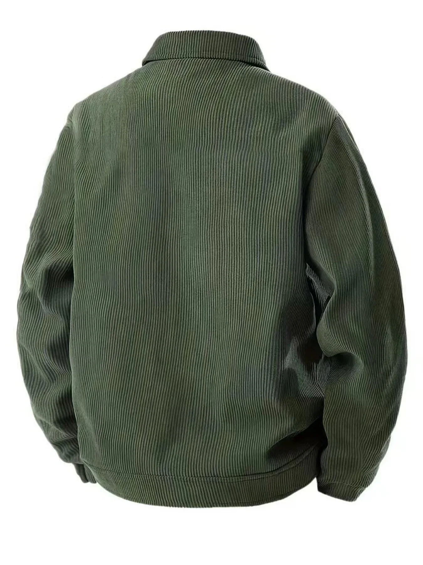 The 2025 New Autumn Corduroy Jacket for Men with a Lapel, Trendy Japanese Style Loose Coat