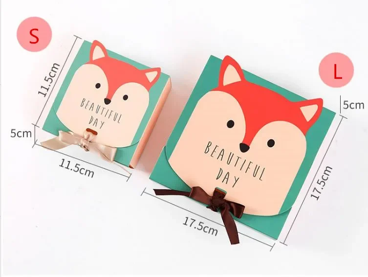 Gift Box Cartoon Animal Creative Cute Candy Box Birthday Pary packaging Boxes 