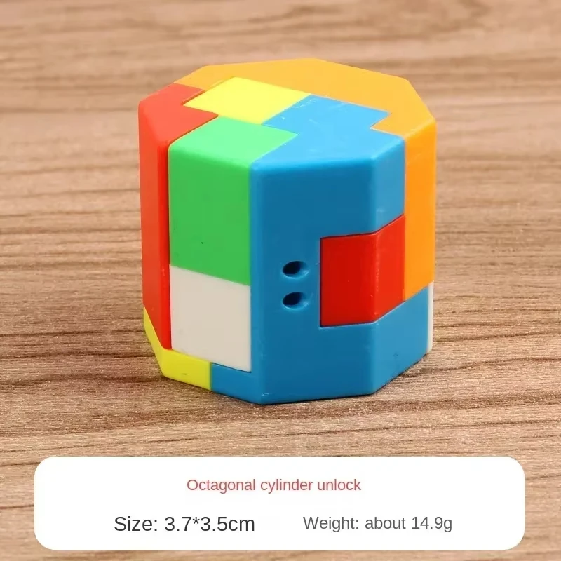 3D Puzzle Luban Lock Keychain Brain Teaser Game Magic Cube Intellectual Children Educational Toys for kids Adult Antistress